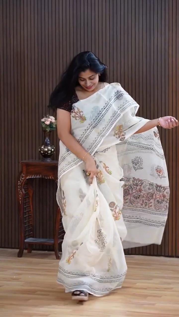 Traditional Kota Doria Saree | DC-7061