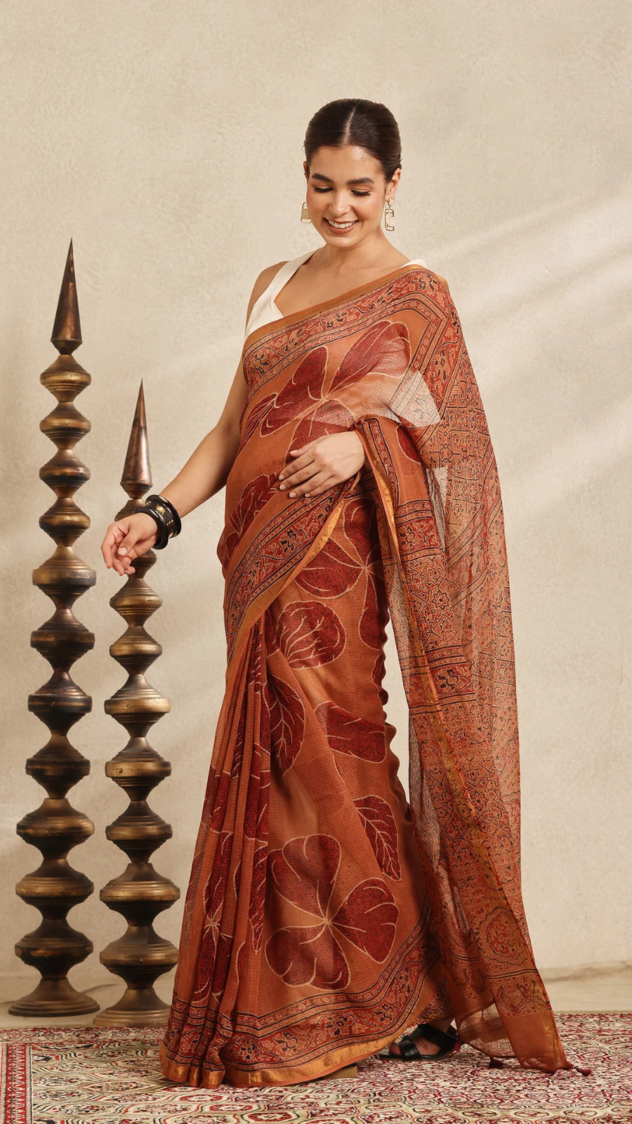 Traditional Kota Doria Saree | DC-7054