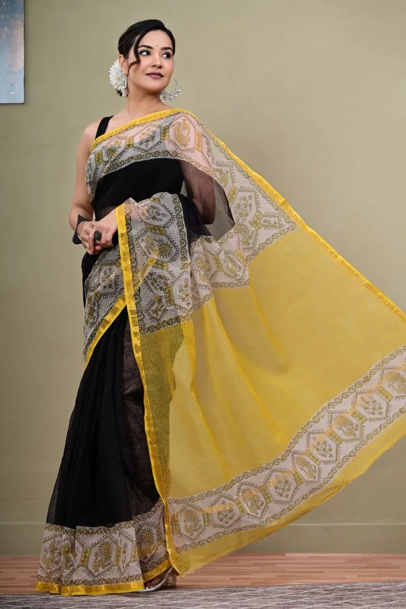 Traditional Kota Doria Cotton Saree I DC-7050