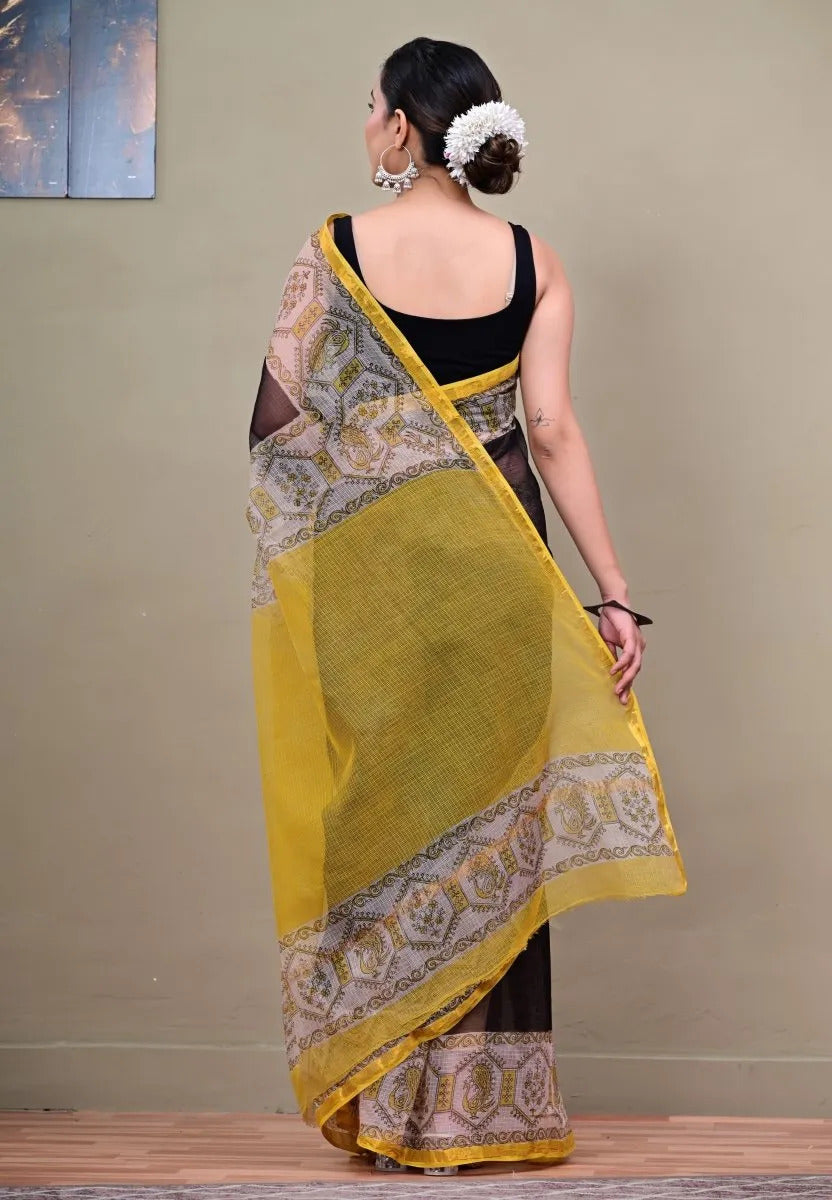 Traditional Kota Doria Cotton Saree I DC-7050